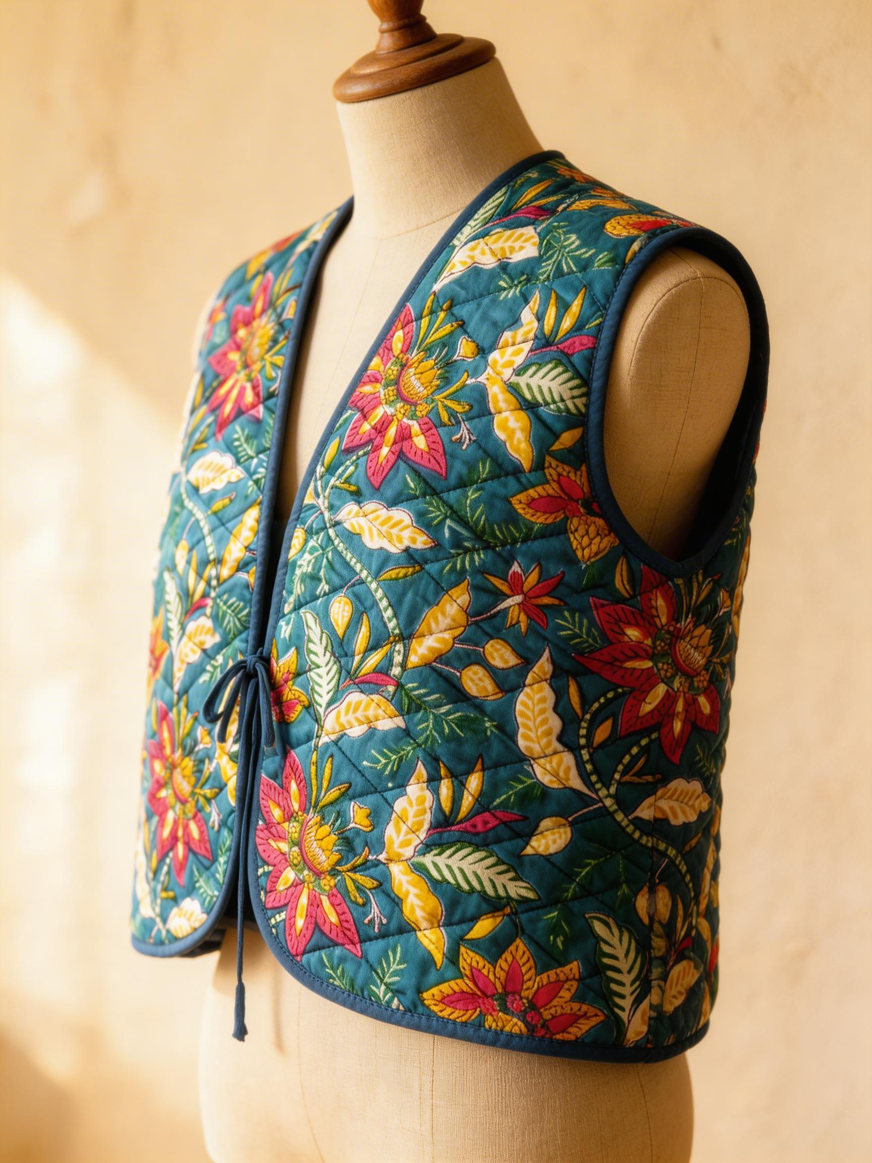 The Sun Bloom Quilted Vest