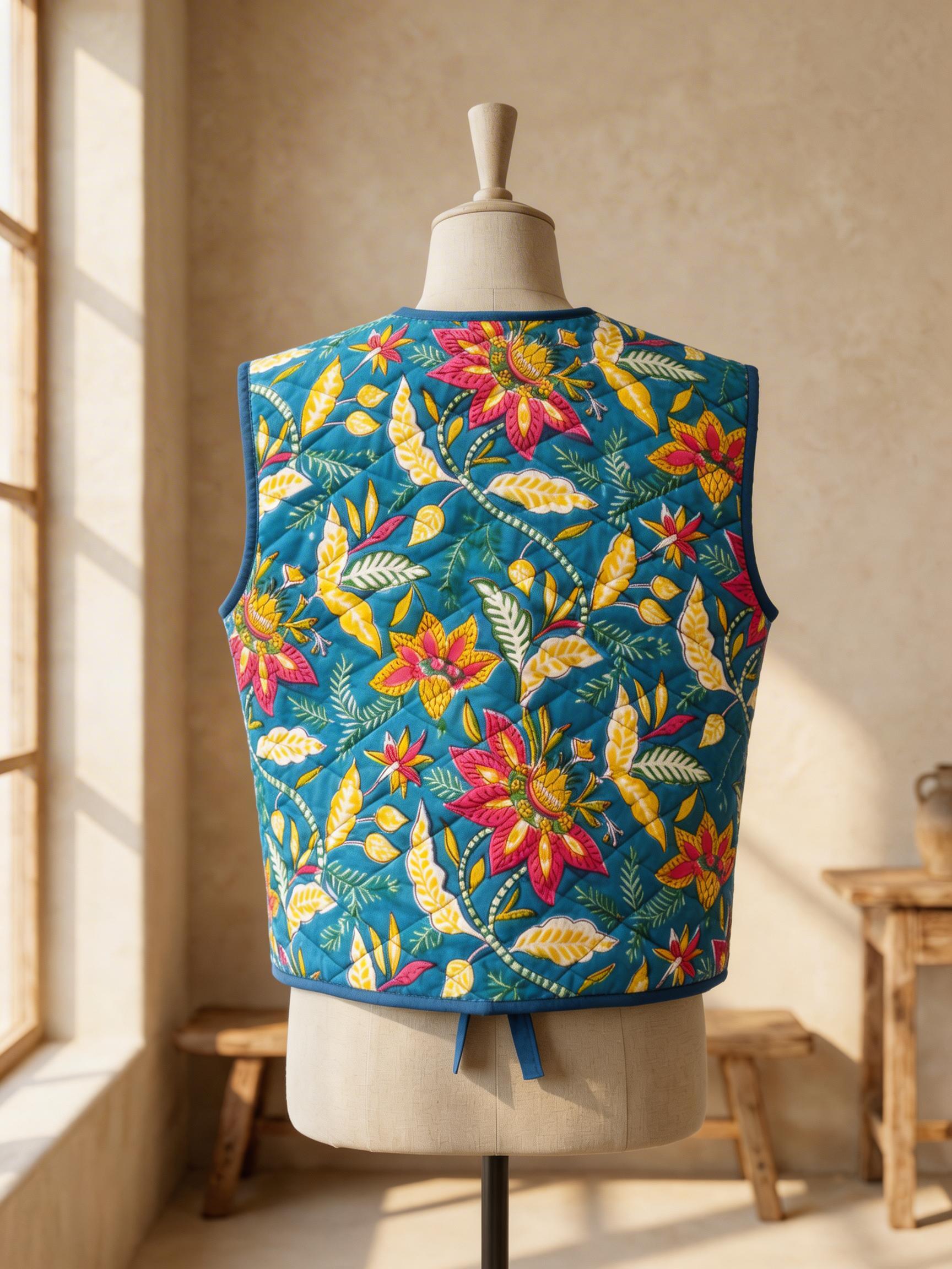 The Sun Bloom Quilted Vest