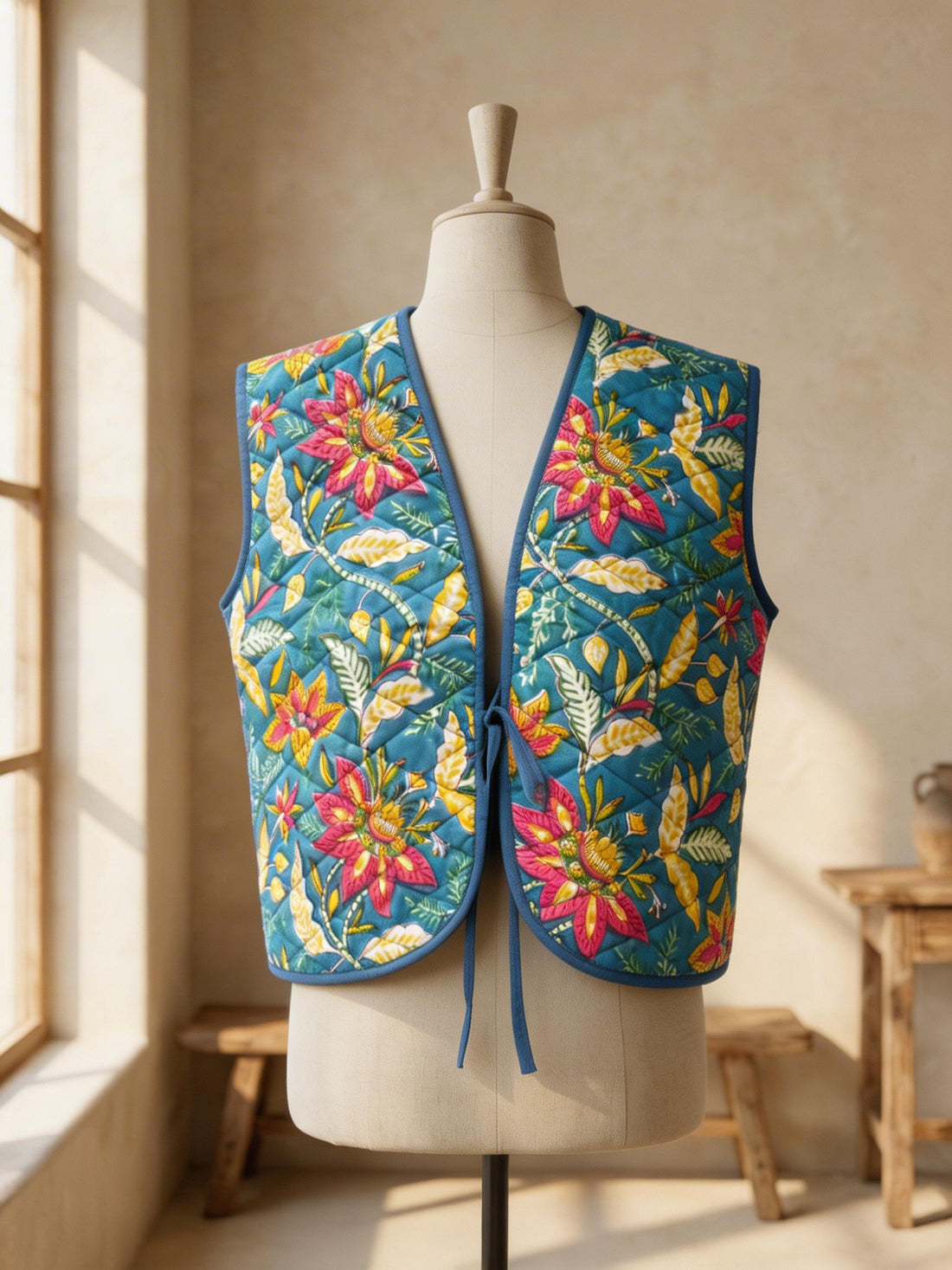 The Sun Bloom Quilted Vest