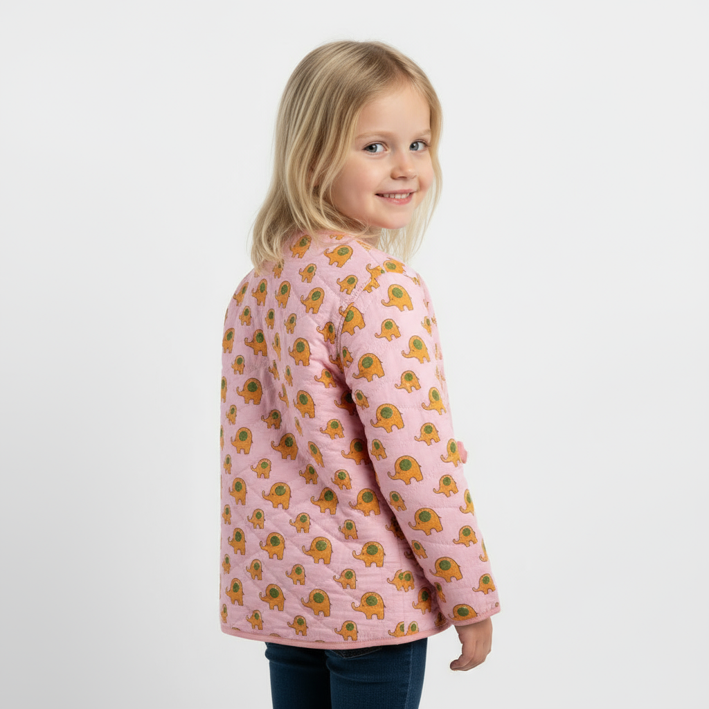 Elephant Parade Quilted Kids Jacket