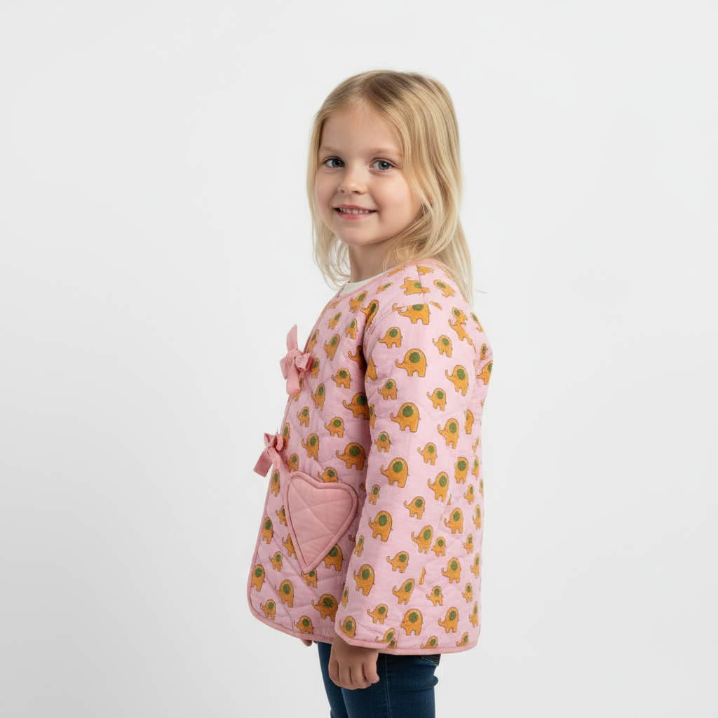 Elephant Parade Quilted Kids Jacket