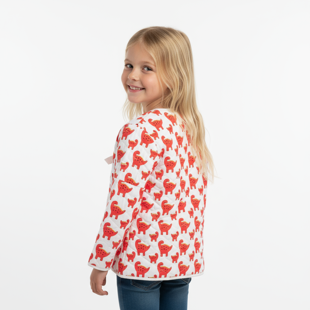 Tiny T-Rex Quilted Kids Jacket