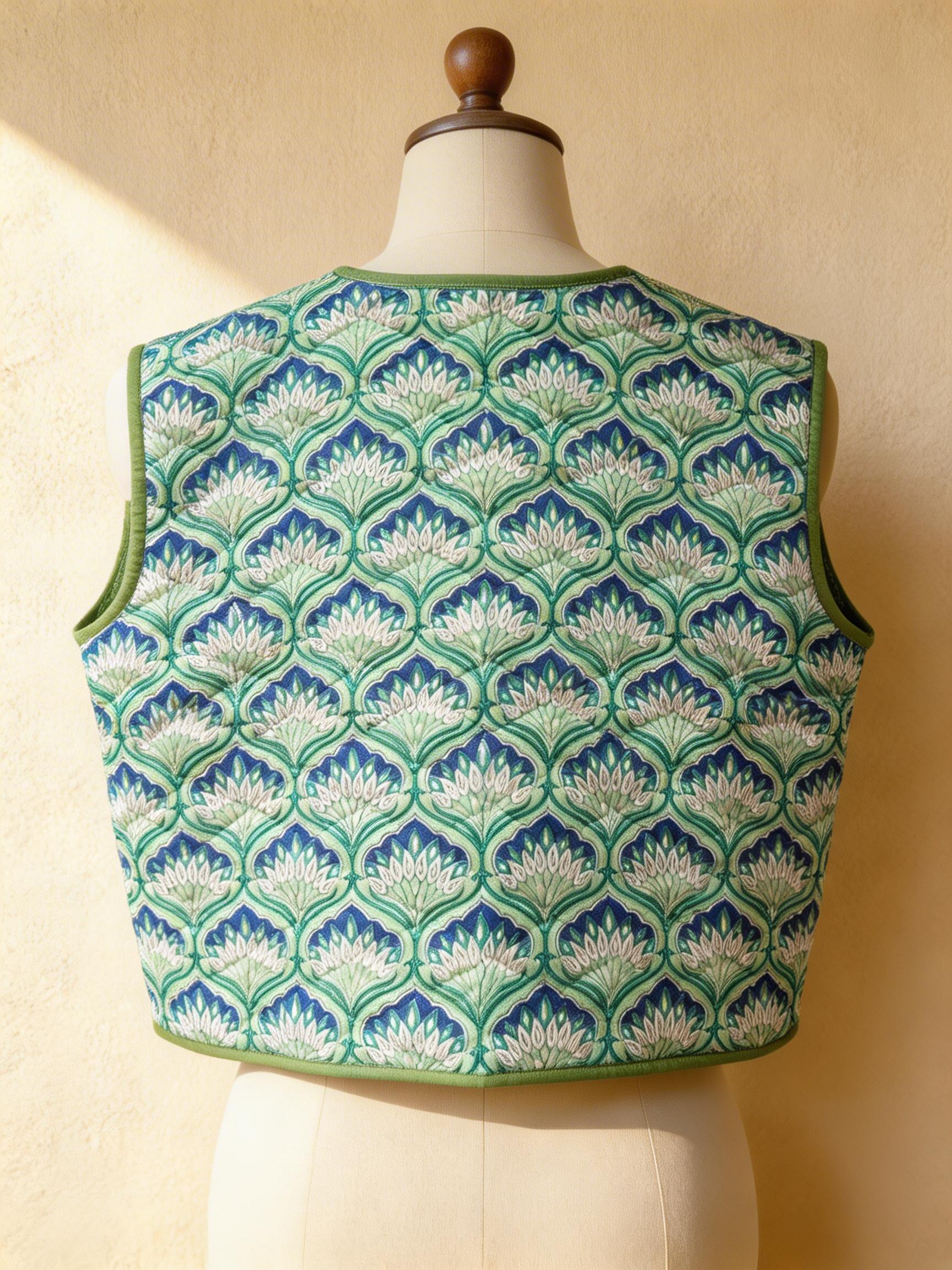 The Lotus Pond Quilted Vest