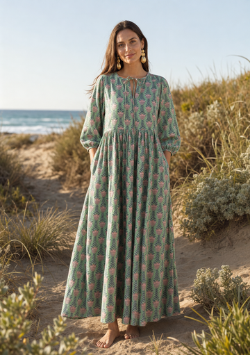Jade Tulip Midi Dress