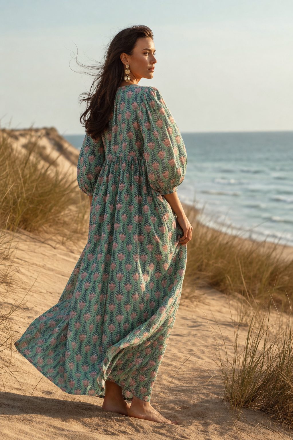 Jade Tulip Midi Dress