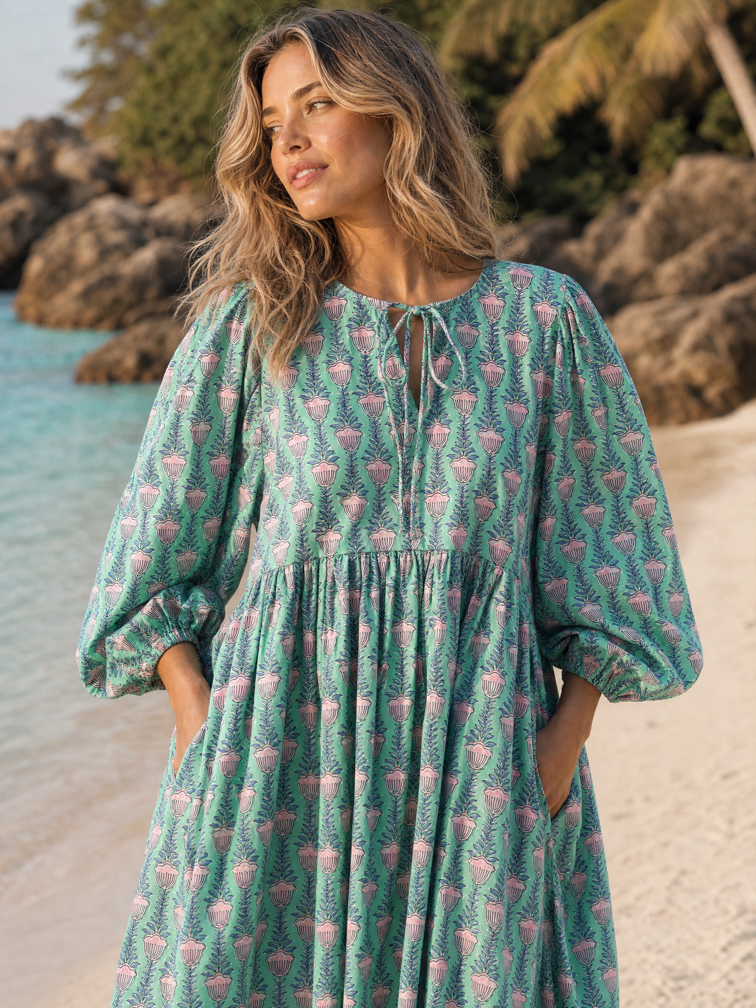 Jade Tulip Mini Dress