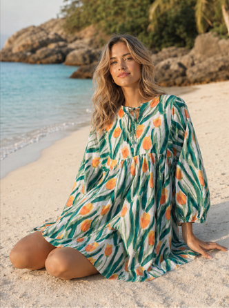 Oranje Tulp Mini Dress