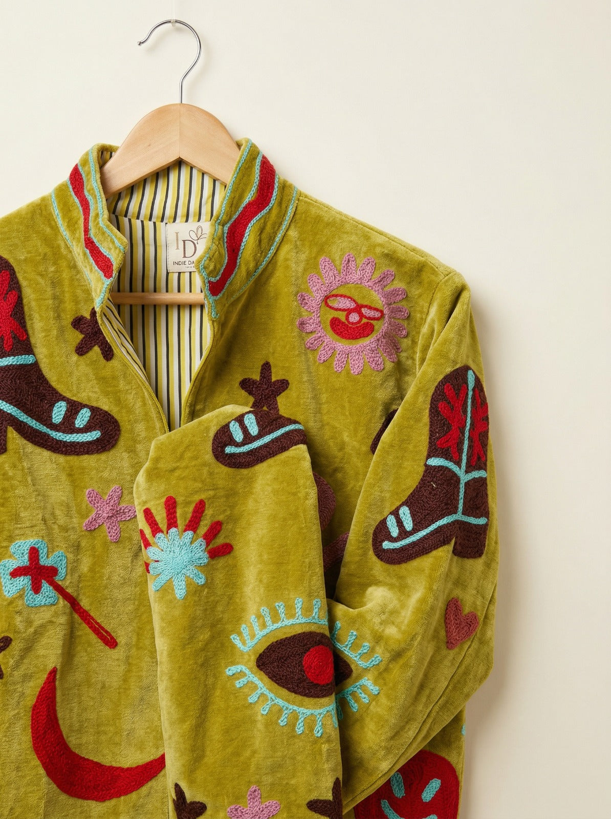 Wandering Moon Sujani Jacket - Olive