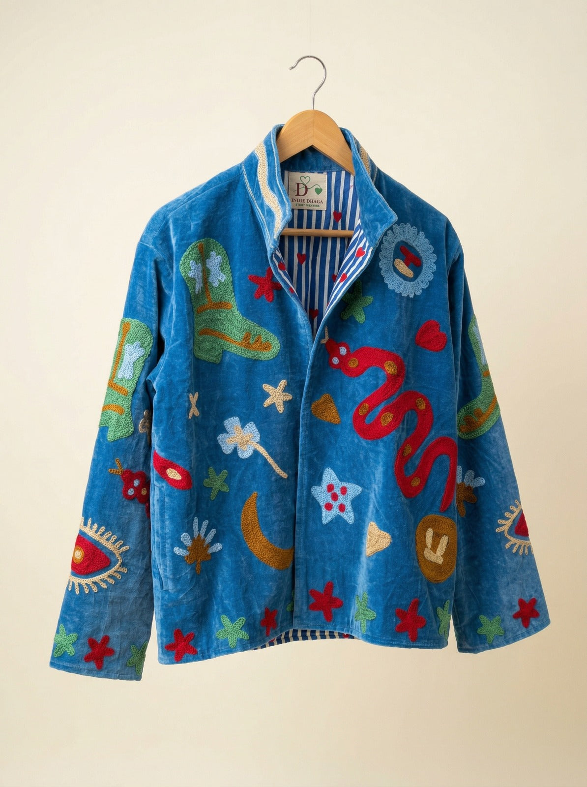Wandering Moon Sujani Jacket - Blue