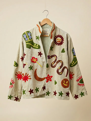 Wandering Moon Sujani Jacket - Pistachio