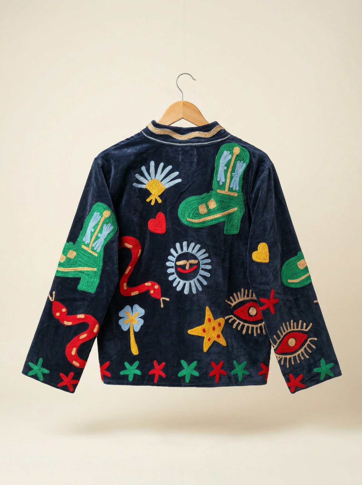 Wandering Moon Sujani Jacket - Navy Blue