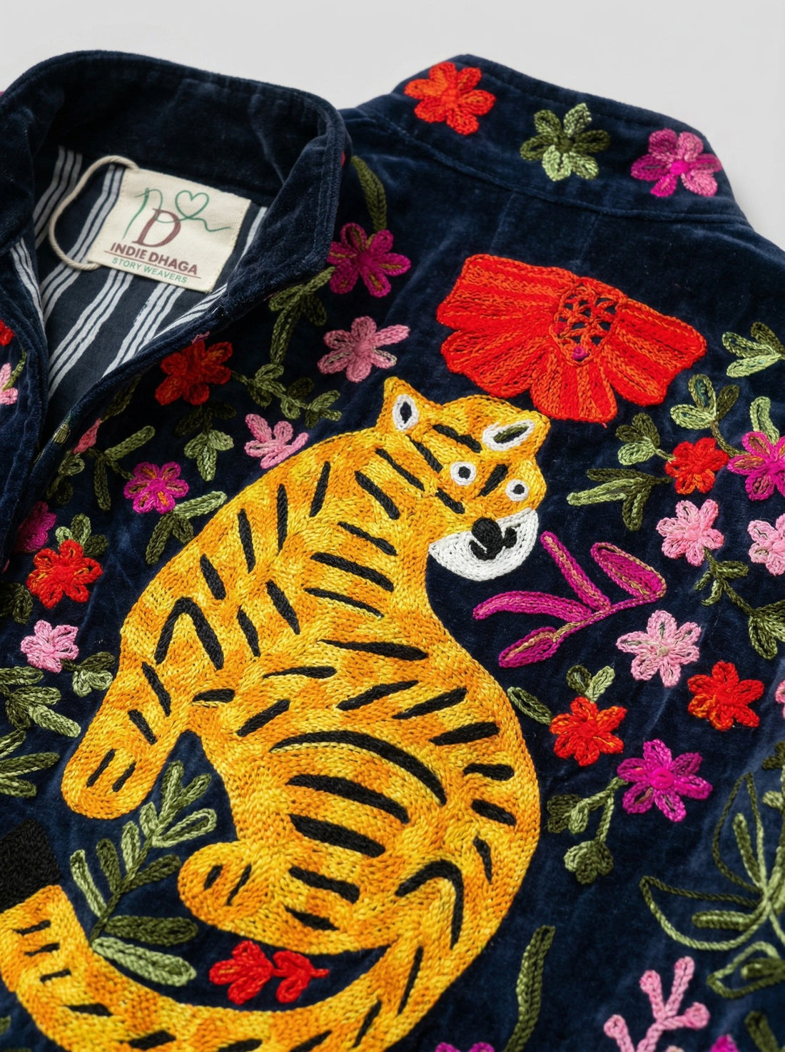 Blooming Tiger Sujani Jacket - Navy Blue
