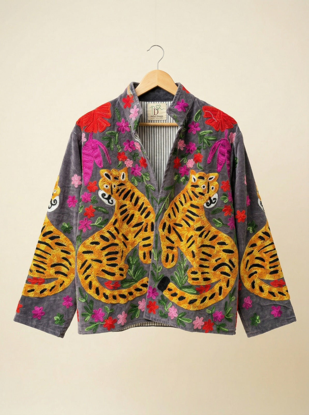 Blooming Tiger Sujani Jacket - Gray