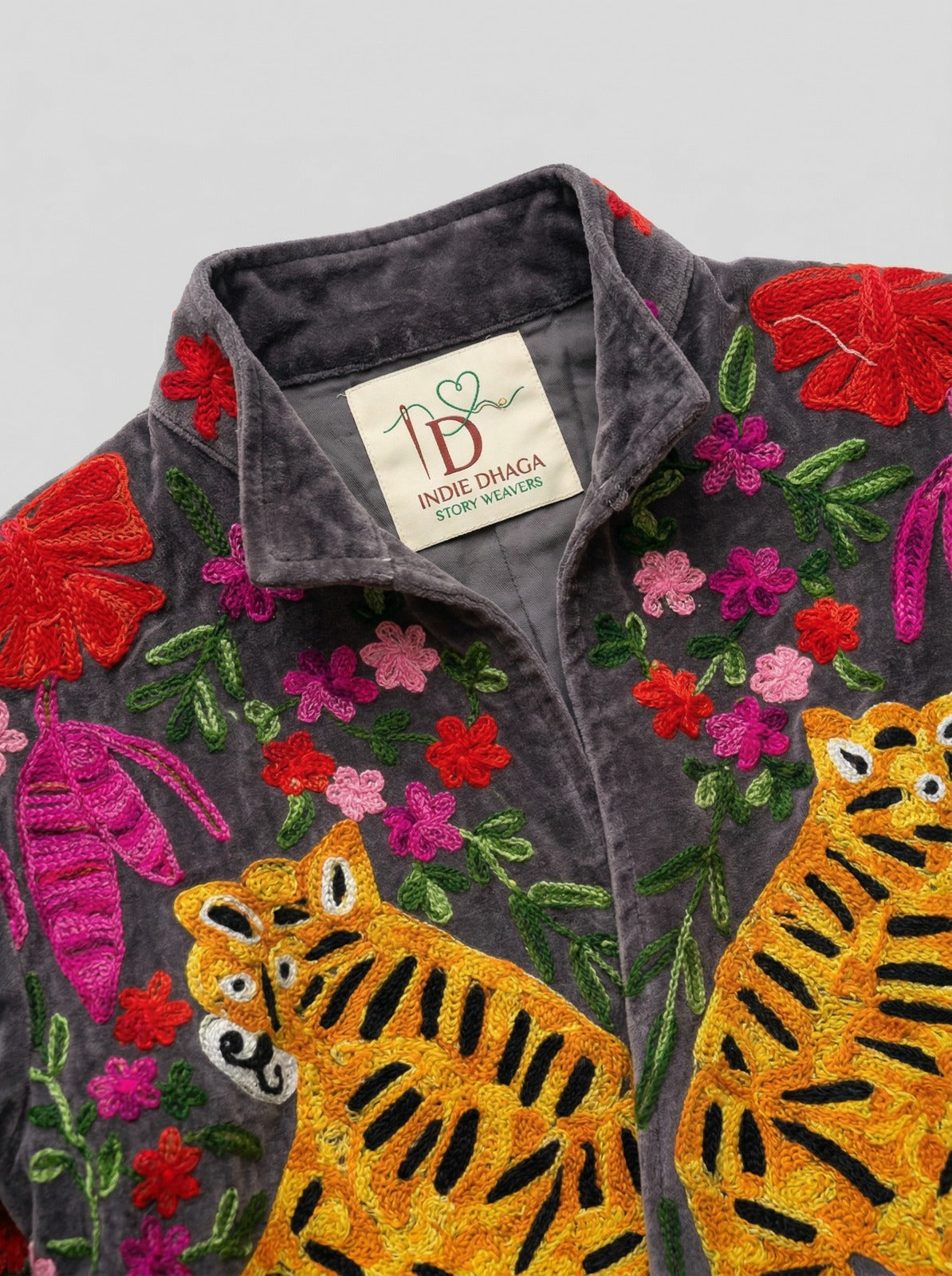 Blooming Tiger Sujani Jacket - Gray
