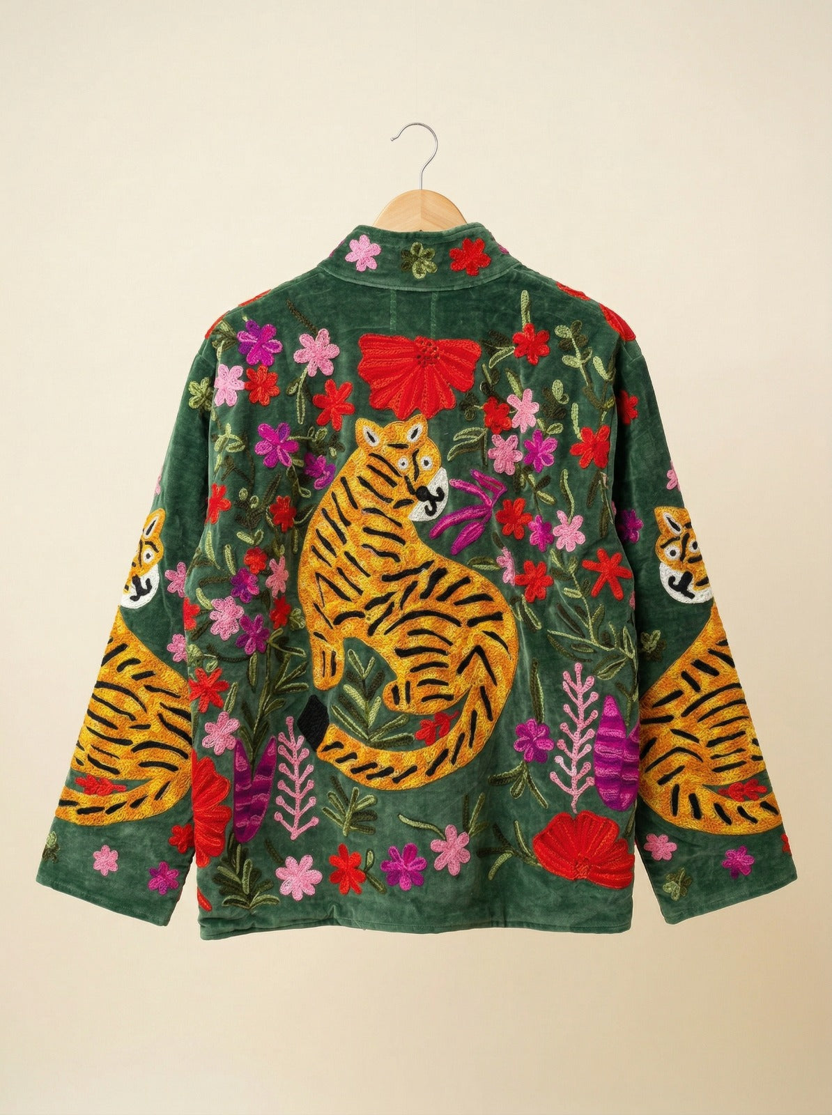 Blooming Tiger Sujani Jacket - Green