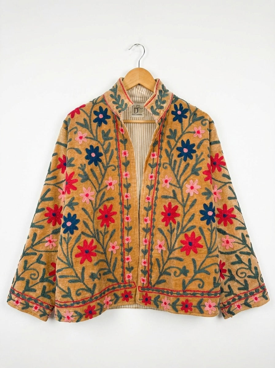 Golden Bloom Sujani Jacket