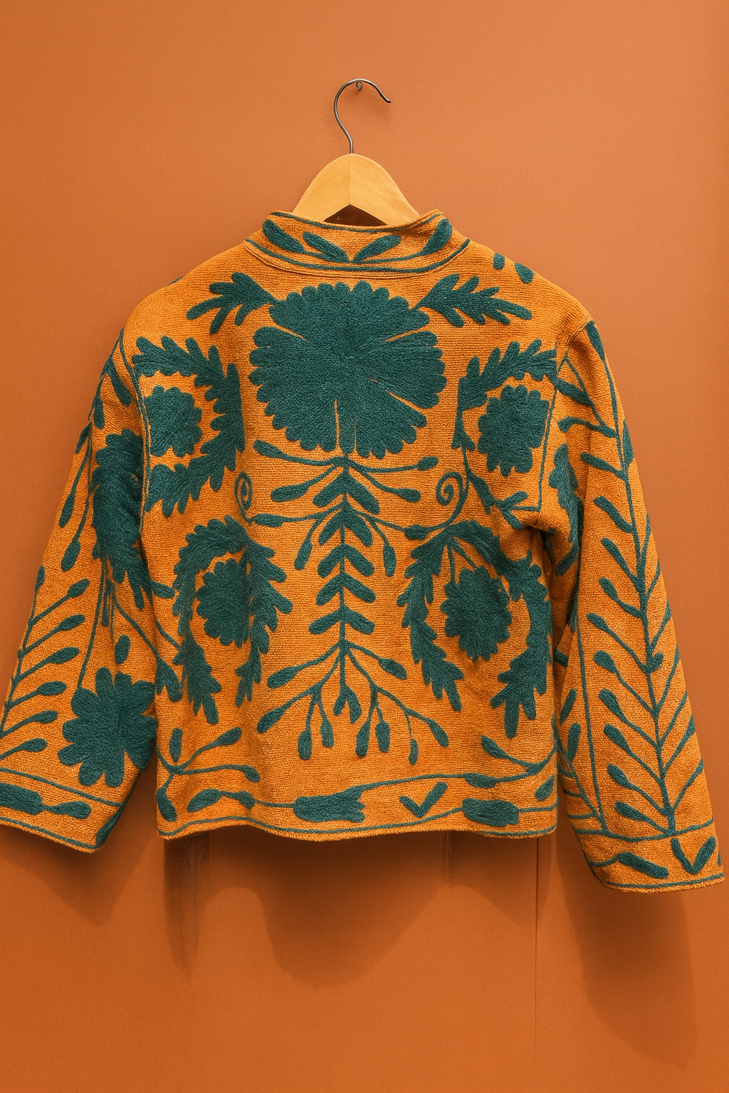 Saffron Bloom Sujani Jacket