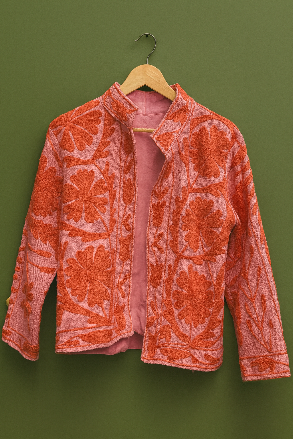 Terracotta Bloom Sujani Jacket